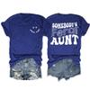 Feral Aunt Shirt Somebody's Feral Aunt Shirt Somebody's Feral Aunt T-Shirt Casual Tshirts Fun Saying Tee Funny Crewneck Vintage Tank Tops Short Sleeve view 2