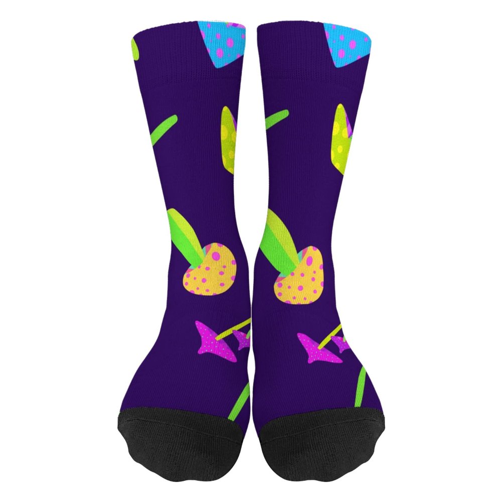 Kawaii Sock psychedelic mushroom Socks Psychedelic mushroom Womens Long Socks