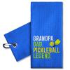 ERHACHAIJIA Grandpa Dad Pickleball Legend Embroidered Pickleball Sports Towel with Clip. Funny Pickleball Gifts for Men Dad Uncle Grandpa Pickleball Lover, Birthday Retirement view 1