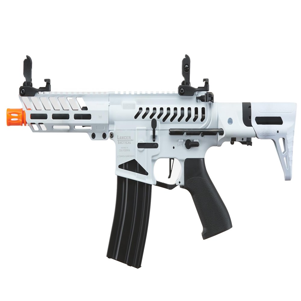 Lancer Tactical Gen 2 Proline 7'' Enforcer Needle Tail Skeleton Full Metal Airsoft AEG with PDW Stock (ETU &Mosfet Included)
