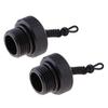 2pcs Scuba Diving First 1st Stage DIN Regulator Tank Valve Cover Thread Cap view 1