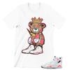 Shirt to Match JOR.DAN 7 White Infrared Men's Graphic T Shirt, Trendy Men's Tees view 1