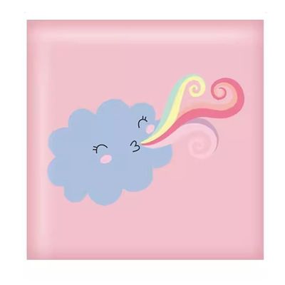 Cartoon Weather Forecast Pattern Anti-Collision Wall Sticker, 3D Three-Dimensional PU Self-Adhesive Soft Wall Panel (Color : A9)