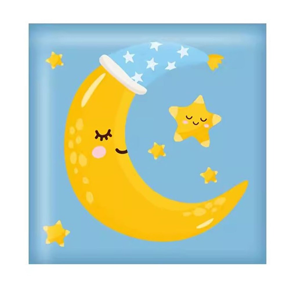 Cartoon Weather Forecast Pattern Anti-Collision Wall Sticker, 3D Three-Dimensional PU Self-Adhesive Soft Wall Panel (Color : A11)