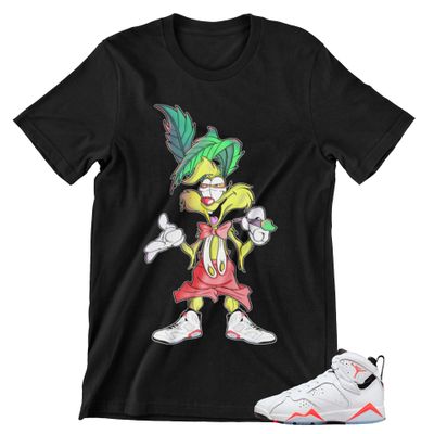 Shirt to Match JOR.DAN 7 White Infrared Men's Graphic T Shirt, Trendy Men's Tees