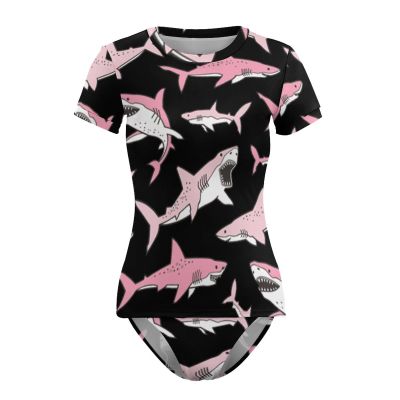 Bikini Shark Bathing Suit Women's Swimwear One-Piece Swimsuit Tummy Control Swimsuits 2XL