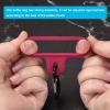 PATIKIL Silicone Water Bottle Clip with Buckle, 3 Pack Drink Holder Hook Keychain Clip Ring for Outdoor Activities Daily Use, Red Black view 4