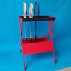GRRICEPL Tennis Racket Storage Rack Stand, Tennis Racquet Holder, Racket Holder, Floor-StandingDurable and Easy to Install(Red) view 4