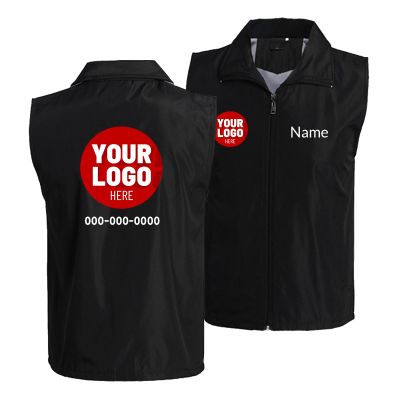 Custom Barber Smocks Personalized Barber Vest Design Logo Name, Polyester Workwear Jacket for Barbershop Hair Salon Stylist
