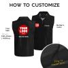 Custom Barber Smocks Personalized Barber Vest Design Logo Name, Polyester Workwear Jacket for Barbershop Hair Salon Stylist view 2