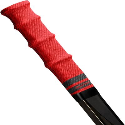 ROCKETGRIP Hockey Stick Replacement Grip  Hockey Stick Tape Alternative for Ice Hockey  Long-Lasting, Easy to Install, for Adults & Kids  Fabric (One Size, Red)