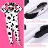 Yemnut Snug Fit Adult Unisex Cow Onesie Cosplay CostumeOne Piece Pajama Halloween Homewear Suit for Women and Men (X-Large, Cow) view 4
