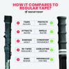 ROCKETGRIP Hockey Stick Replacement Grip  Hockey Stick Tape Alternative for Ice Hockey  Long-Lasting, Easy to Install, for Adults & Kids  Rubber (Jr/YTH, Green) view 4