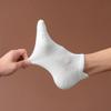 ACCFOD 9-11 Womens Ankle Socks Athletic Running Low Cut Socks With Tab for Women White/Black/Gray view 3