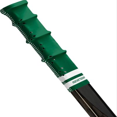 ROCKETGRIP Hockey Stick Replacement Grip  Hockey Stick Tape Alternative for Ice Hockey  Long-Lasting, Easy to Install, for Adults & Kids  Hole (One Size, Green)