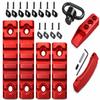 Gotical 7 Slots Picatinny Rail Section Adapter with QD Swivel 1.25 Inch is Included and Compatible with MLOK Mounting Devices (Pack of 4-5,7 Slots, Trigger Guard & Attachment)