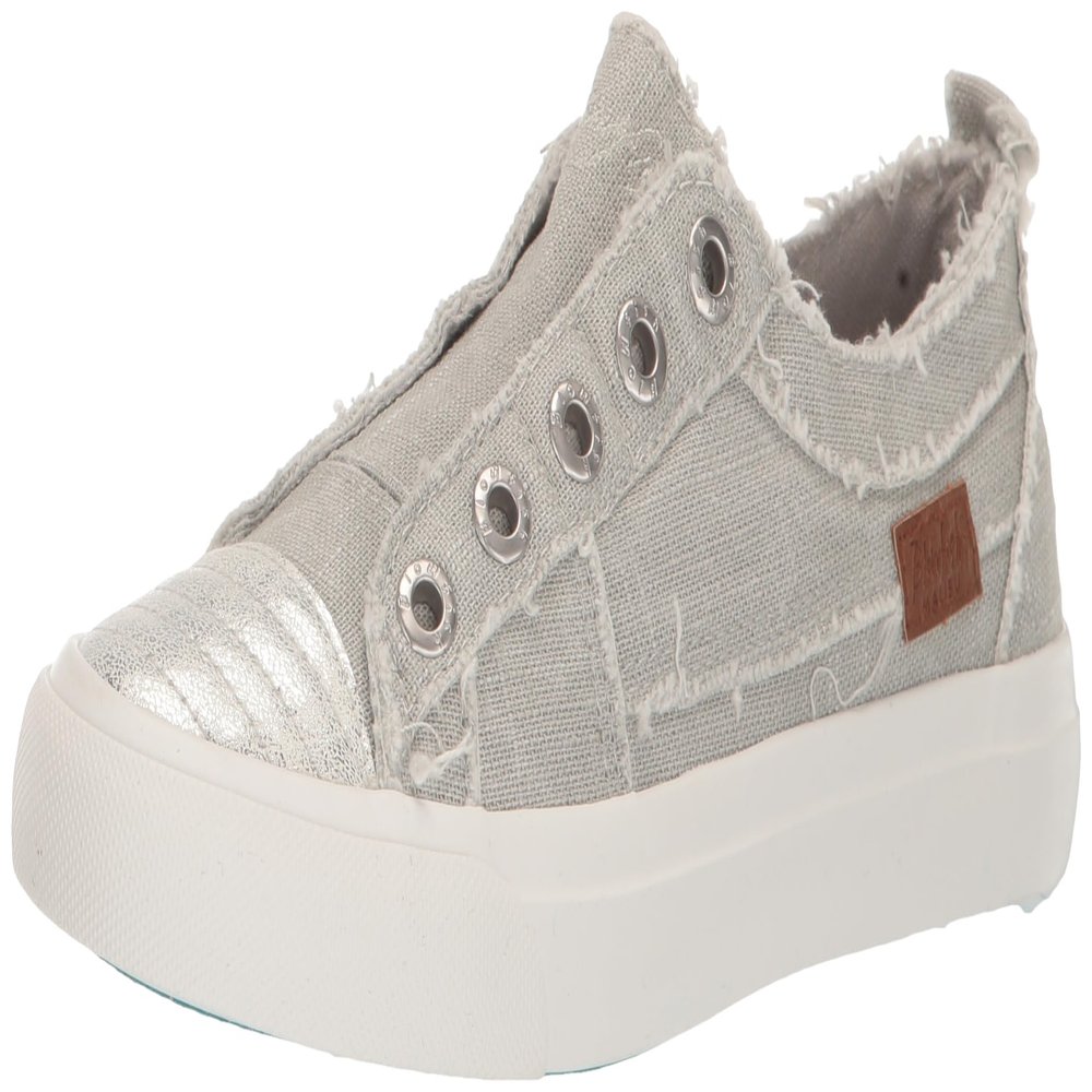 Blowfish Malibu Women's Play Slip On Sneaker, Microchip Light Grey