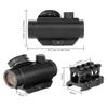 45 Degree Offset Flip Up Sight | Low Profile Design Rapid Transition Front and Rear flip up Sights with 1x25mm 2MOA Red Dot Sight with 1 Inch 20mm Riser Mount view 3