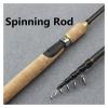 RAHBI 1pcs 1.8m 2.1m 2.4m 2.7m Spinning Rod Carbon Telescopic Fishing Rod Lure Rod Wooden Handle Pole Fishing Tackle Leisurely (Color : Spinning Rod, Size : 1.8 m) view 2