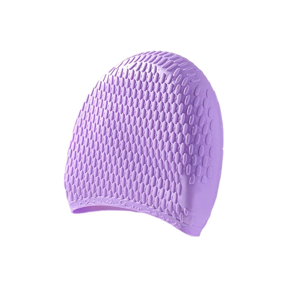 Adult Silicone Water Droplet Swimming Hats Fashion Increases Men's and Women's Universal Ear Long Hair Long Hair