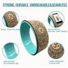 Aozora Yoga Wheel 13" with Most Detailed Book Step by Step Guide on How to Do 30+ Poses,! Perfect for Stretching and Improving Backbends (4 Pack - 4, 6, 10 & 13" -Cork/Turquoise +strap) view 4
