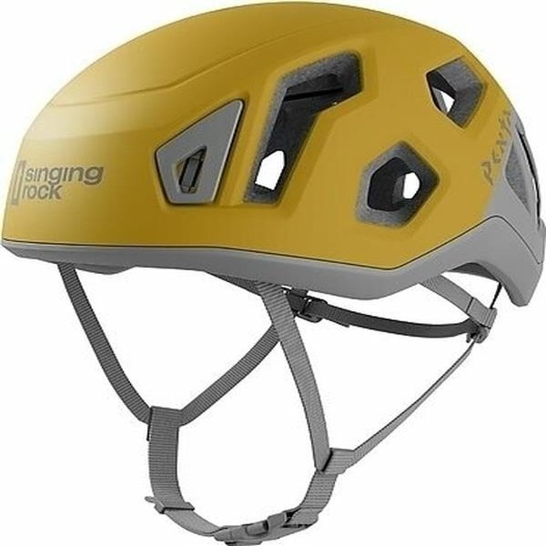 Singing Rock Penta 2 Lightweight Climbing Helmet | Ideal for Sport Climbing, Trad Climbing, and Mountaineering | Yellow Medium/Large