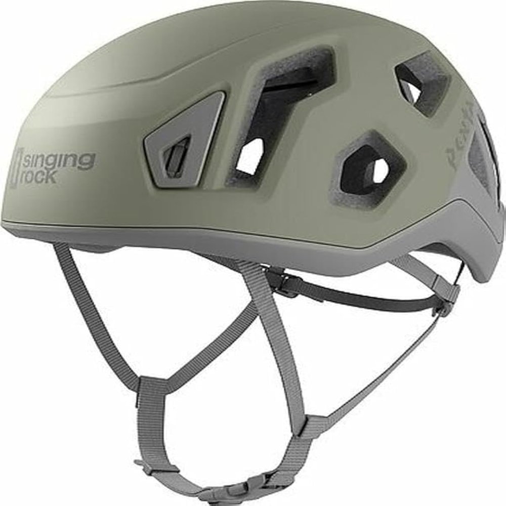 Singing Rock Penta 2 Lightweight Climbing Helmet | Ideal for Sport Climbing, Trad Climbing, and Mountaineering | Gray Medium/Large