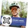 LALAFINA 2pcs Protective Helmet Pad Liner for Outdoor Cycling Black 3d Mesh view 4