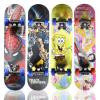 Blue Skateboard Deck for Girls - Standard Beginner Skateboard, 6-12 Years Old view 1
