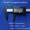 Webbing Strap 1 inch - Double Herringbone Polypropylene Strapping for Bags Crafting DIY Repair view 2