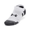 Under Armour Unisex-Adult Performance Cotton No Show Socks 3 Pack, (100) White/White/Pitch Gray, Medium view 2