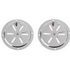 Ship Fittings 2Pcs Butterfly Vent Cover Stainless Steel 5" Flange RV Boat Stainless Steel view 2