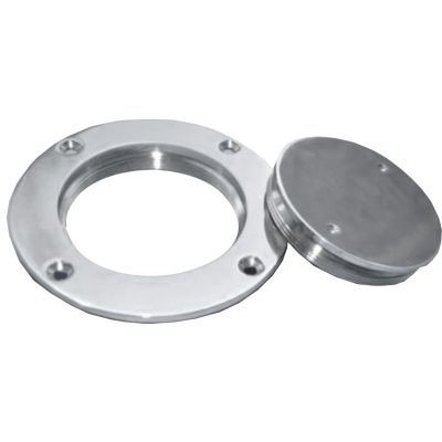 FERDUS Ship Fittings 316 Stainless Steel Boat/Marine 3" Deck Plate Cabin Hardware Polished Stainless Steel