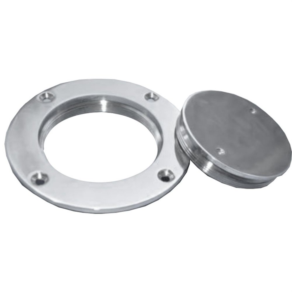FERDUS Ship Fittings 316 Stainless Steel Boat/Marine 3" Deck Plate Cabin Hardware Polished Stainless Steel