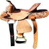8" 10" 11" 12" 13" Western Kids Horse Barrel Saddle for Horse Riding, Floral Tooled Saddle with Silver Conchos ME-WLS-223E (11" Seat) view 1