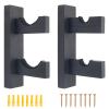Boyistar Baseball Bat Wall Mount Set, Display Rack for Baseball Bat Hanger Holder with Hidden Screws, Soft Liner, Clean Cloth for Baseball Softball Bat Display Case Rack Brackets view 1
