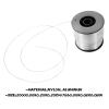 Angoily 1set Nylon Fishing Line with Aluminum Crimping Sleeves for Crafts Clear Hanging String for Jewelry Making and Flexible Fishing Wire view 3