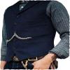 DREFEEL Mens Classic Wool Tweed Suit Vest Casual Sleeveless Jacket Herringbone Waistcoat for Tuxedos for Tuxedos view 2