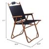 MRTURK Camping Folding Chair Outdoor Portable Aluminum Alloy Camping Folding Stool Folding Chair Largealuminumtubeblack view 2