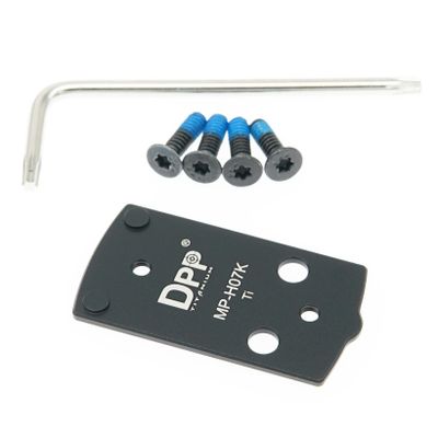DPP Titanium Optic Adapter/Mount Plate Compatible with MP Shield Plus Holosun 407K/507K/EPS/EPS Carry