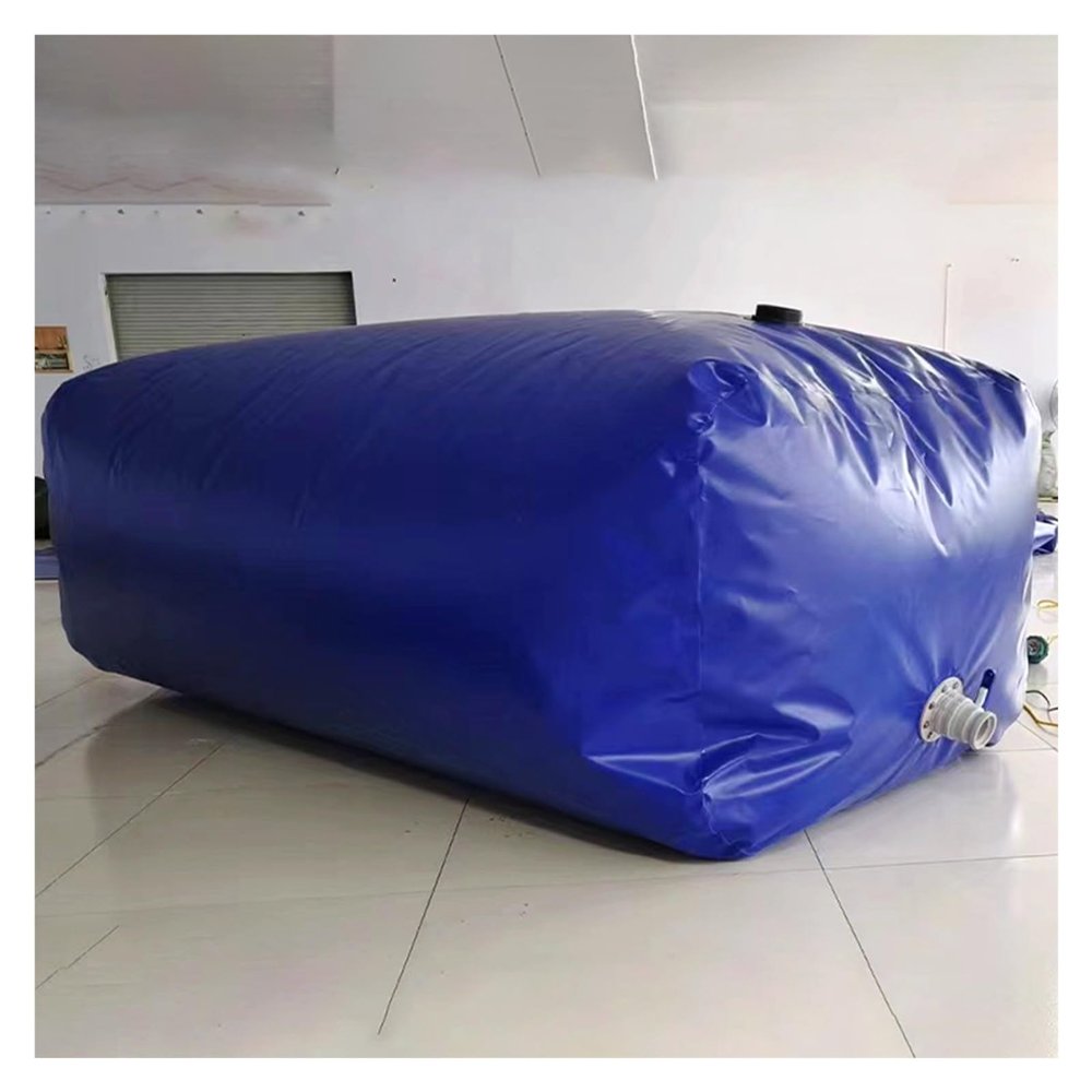 WDJBPSH 5000 4000 3000 2100 1500 500 350 240 L Large Water Tank, Protable Blue Emergency Water Storage Container, Easy Carry and Store (Size : 1x0.7x0. 5m/350L/92Gallon)