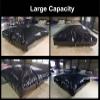 WDJBPSH Large Water Bladder Tank Black, Protable Outdoor Carrier Water Bag with Faucet, Garden/RV Camping/Courtyard/Fire-Fighting Emergency Use (Size : 1x0.8x0.2m/160L/42Gallon) view 2