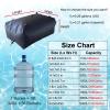 WDJBPSH Large Water Bladder Tank Black, Protable Outdoor Carrier Water Bag with Faucet, Garden/RV Camping/Courtyard/Fire-Fighting Emergency Use (Size : 1x0.8x0.2m/160L/42Gallon) view 3