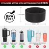 2PCS for Stanley Boot, Silicone Bottom for Quencher Adventure 40oz 30oz IceFlow 20oz 30oz Bottle&for Hydroflask Tumbler 12-24oz for Stanley Cup Accessories Avoid Scratches&Noise view 2