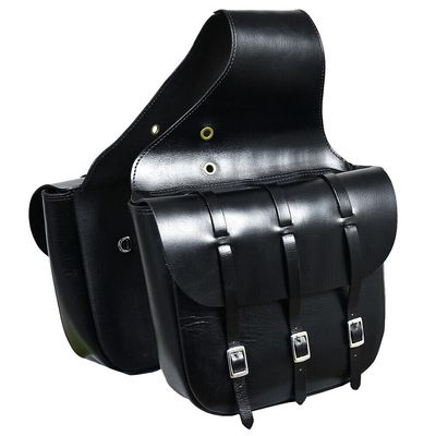 Western Leather Saddle Bag with Straps & Brass/SS Buckles for Horses/Horse Saddle Bag/Saddle Bag for Horse Saddle ME-WSB-039