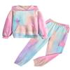 Arshiner Girls Tie Dye Set Sweatsuits with Pockets Trendy Pullover Hoodies Sweatshirt Sweatpant Basic Tracksuit for Kids view 1