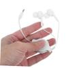 Retractable Wired Earphones 3.5mm In-Ear Headset, Portable White Earbuds view 3