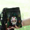 montela golf Valuables Pouch with Drawstrings Skeleton Golf Tee Pouch Leather Ball Bag for Men Women view 3