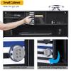 BUYYAH Wall Mounted Police Gear Rack, All Iron Frame with Gun Storage, Combination Lock, Tactical Duty Gear Rack for Home, Office, Police Gift Decor with Flag, Black view 2