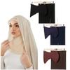 Cntqiang Muslim Chiffon Shawl Hijab with Matching Undercap Neck Full Cover Hijab Underscarf Wrap Scarves Turban view 1